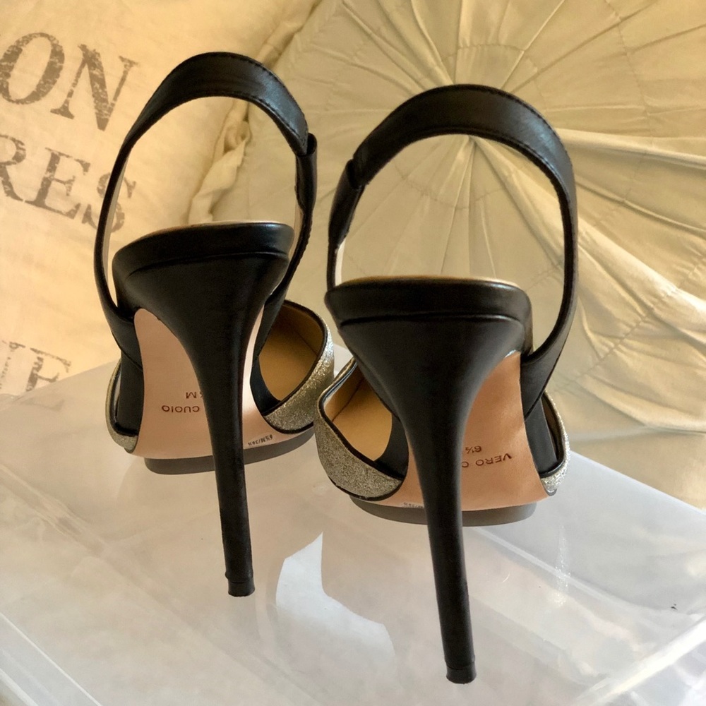 Maxazria silver sparkle slingback - Picture 4 of 5